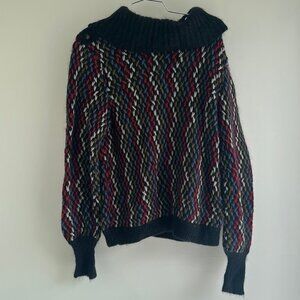 FLORENTINE FLOWERS Mohair & Alpaca Knit Sweater